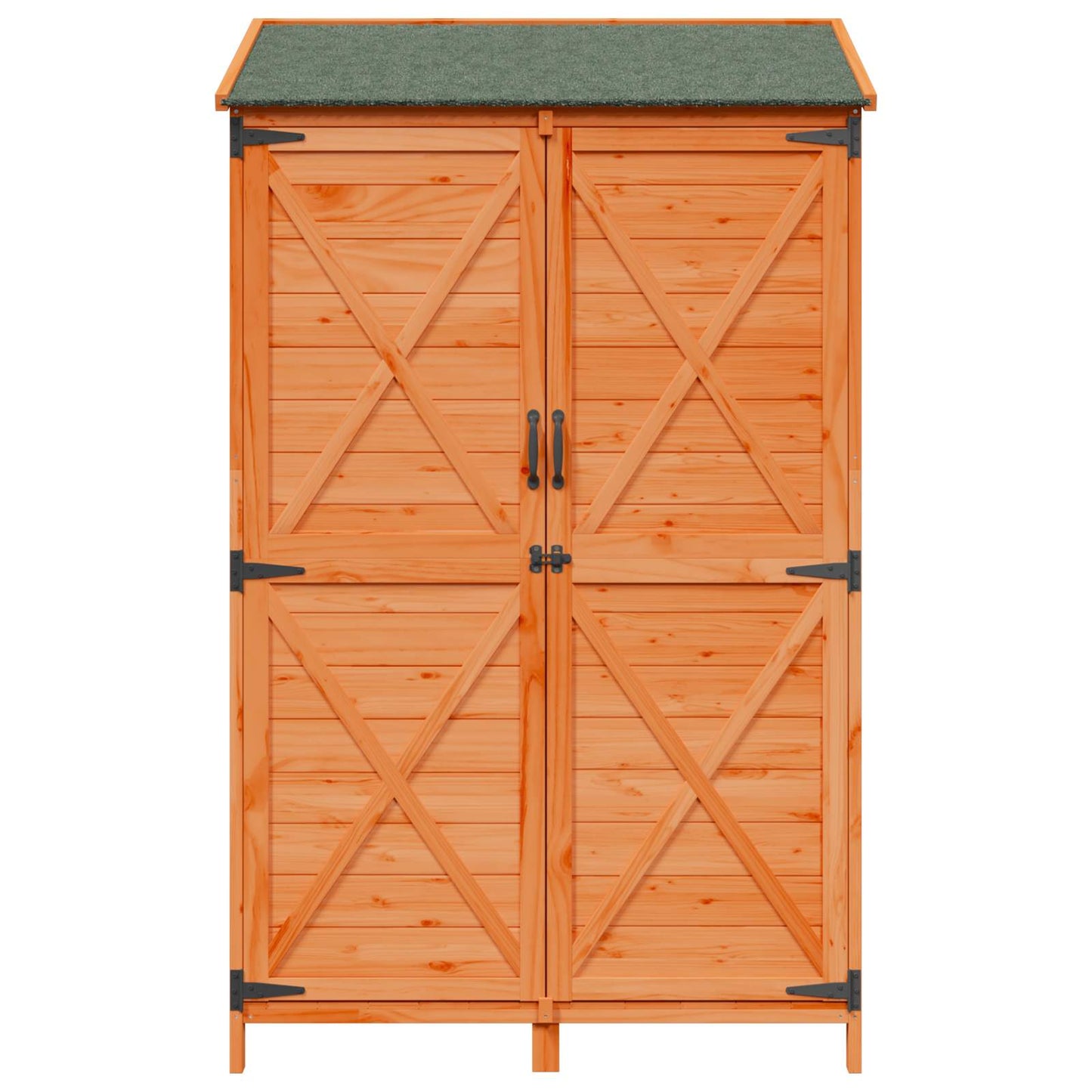 Tuinschuur Bruin 106 x 56 x 176,5 cm Bewerkt hout