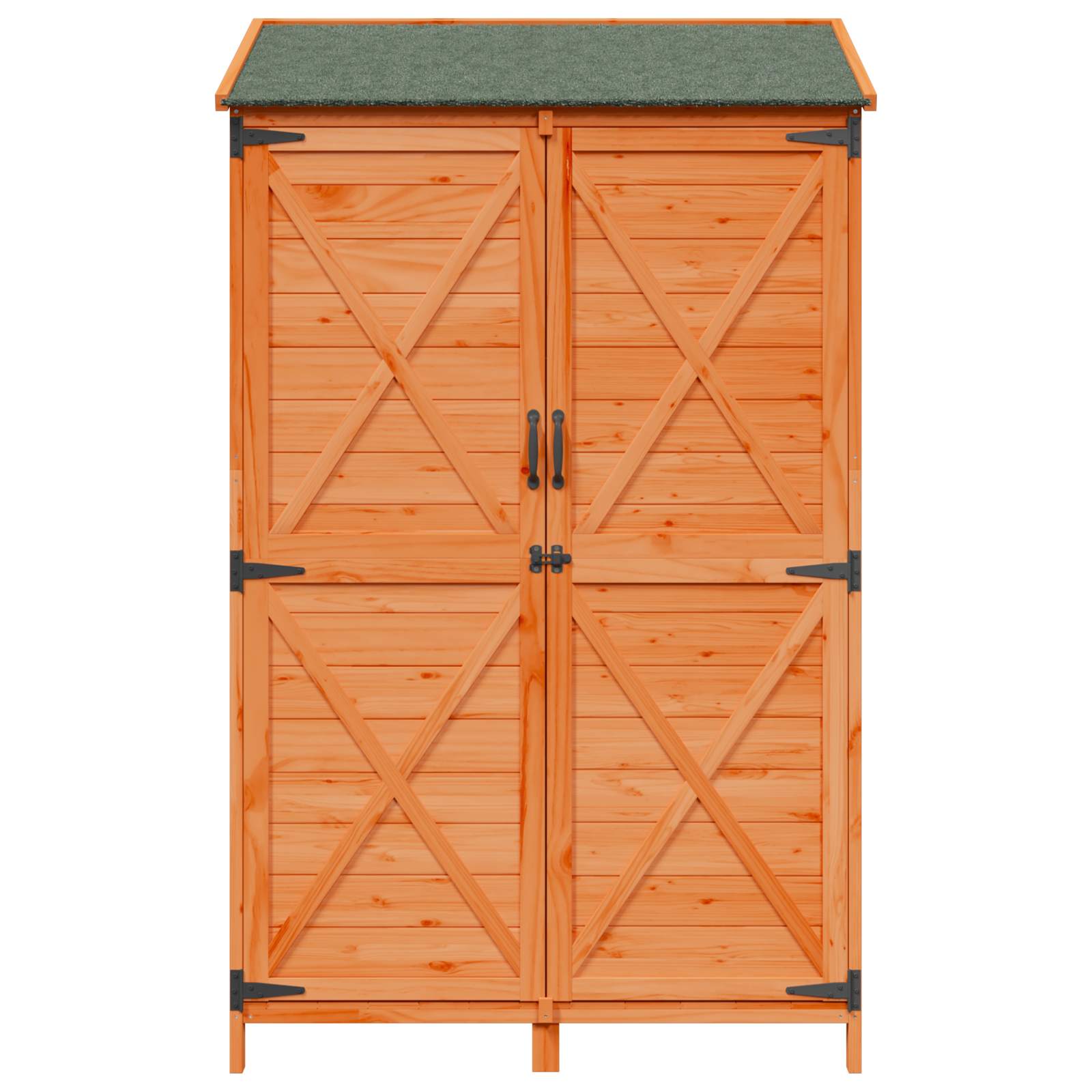 Tuinschuur Bruin 106 x 56 x 176,5 cm Bewerkt hout