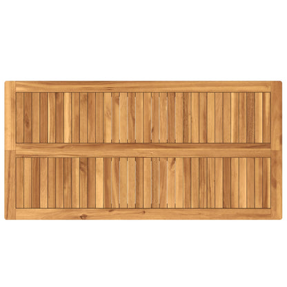 Buitenbarset 7 pcs Onbehandeld Massief Teakhout