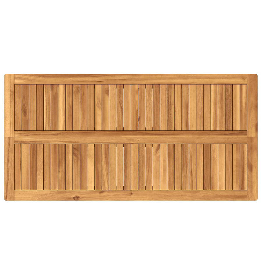 Buitenbarset 7 pcs Onbehandeld Massief Teakhout