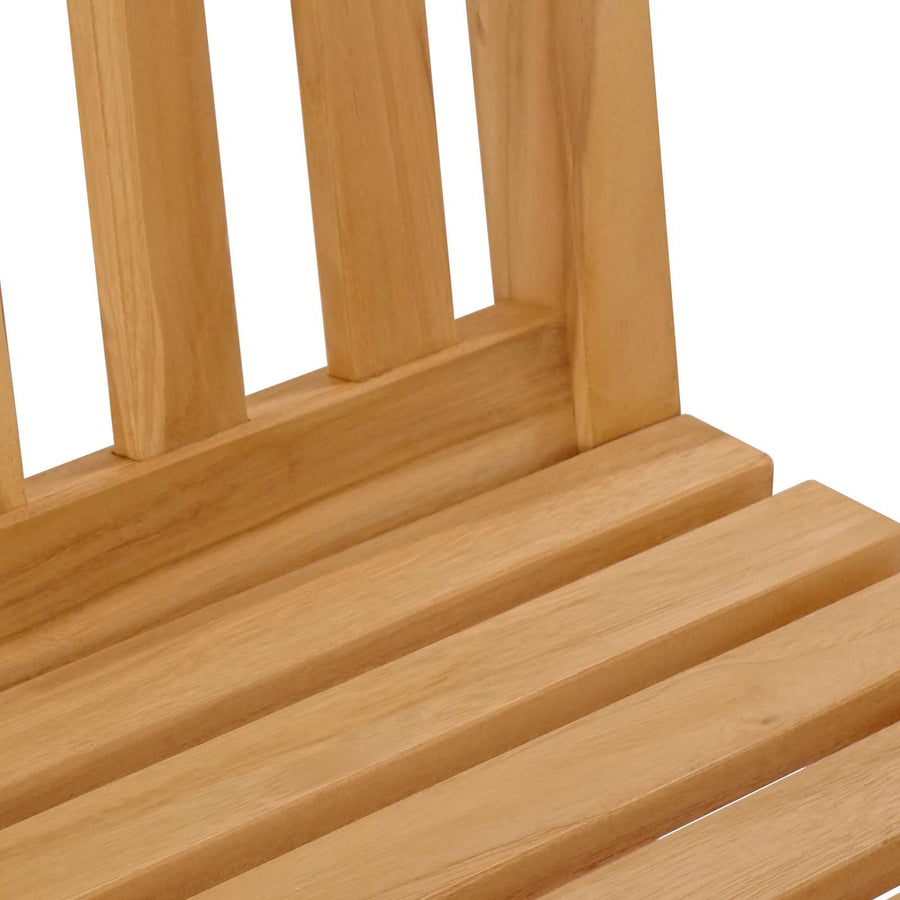 Buitenbarset 5 pcs Naturel Massief Teakhout