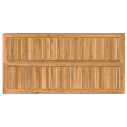 Buitenbarset 5 pcs Naturel Massief Teakhout