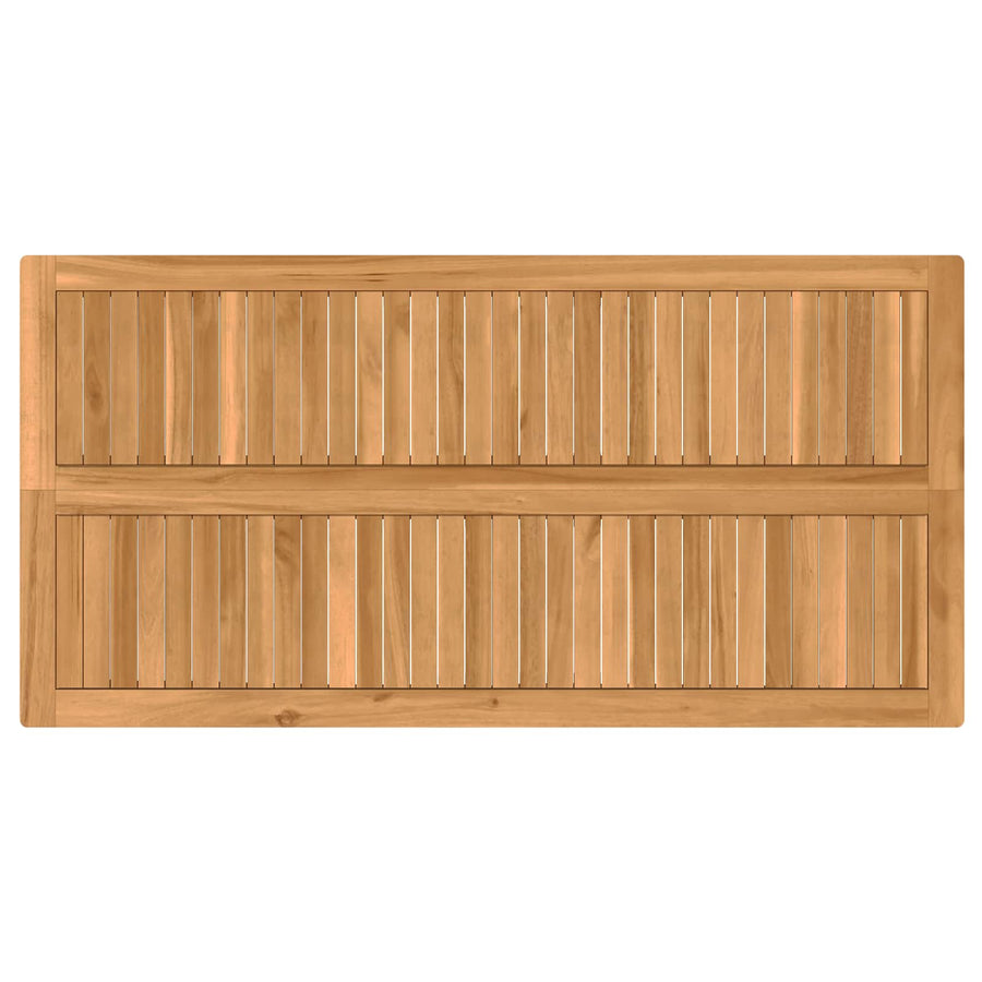 Buitenbarset 5 pcs Naturel Massief Teakhout