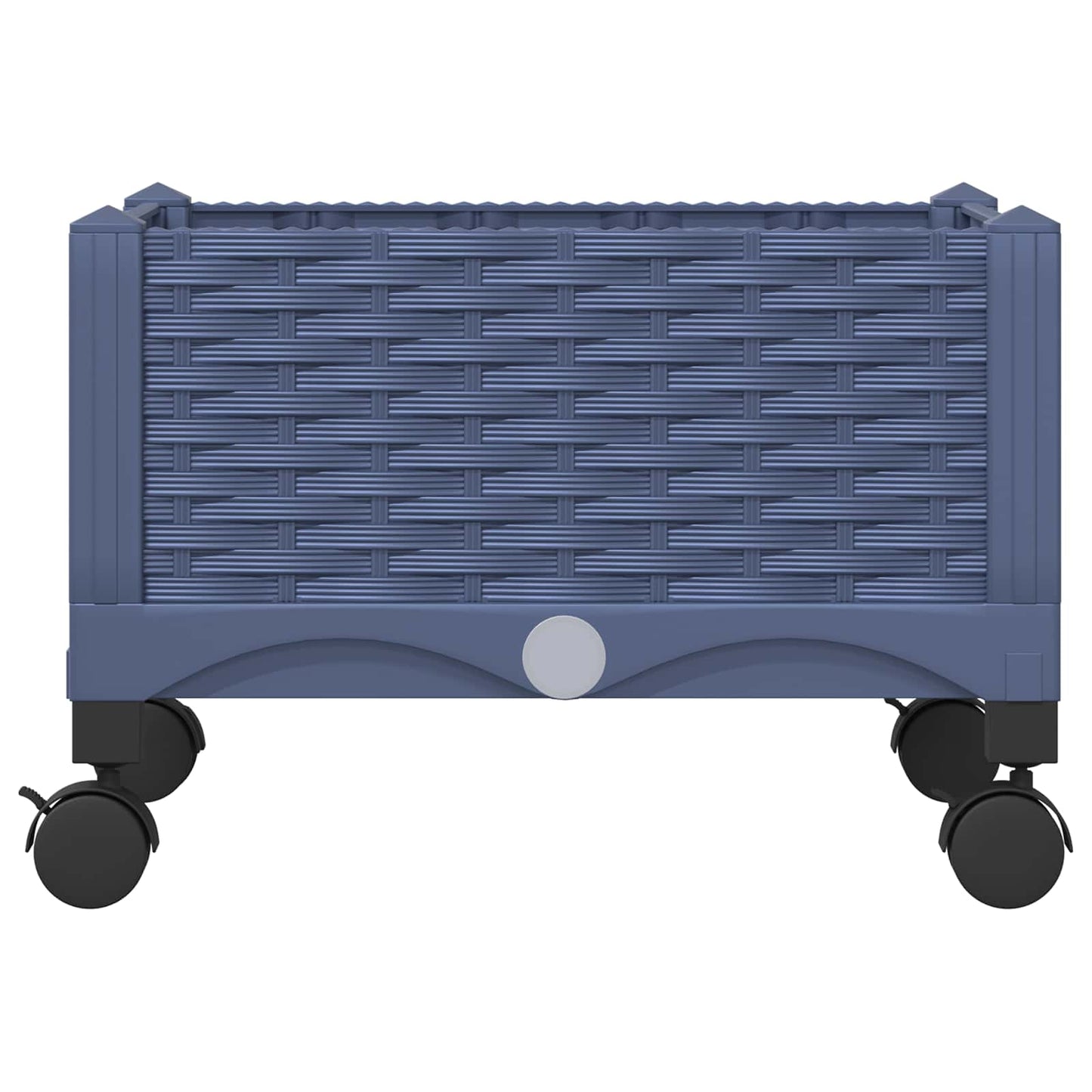 Tuinschaal met wielen Blauw Grijs 40 x 40 x 33 cm PP