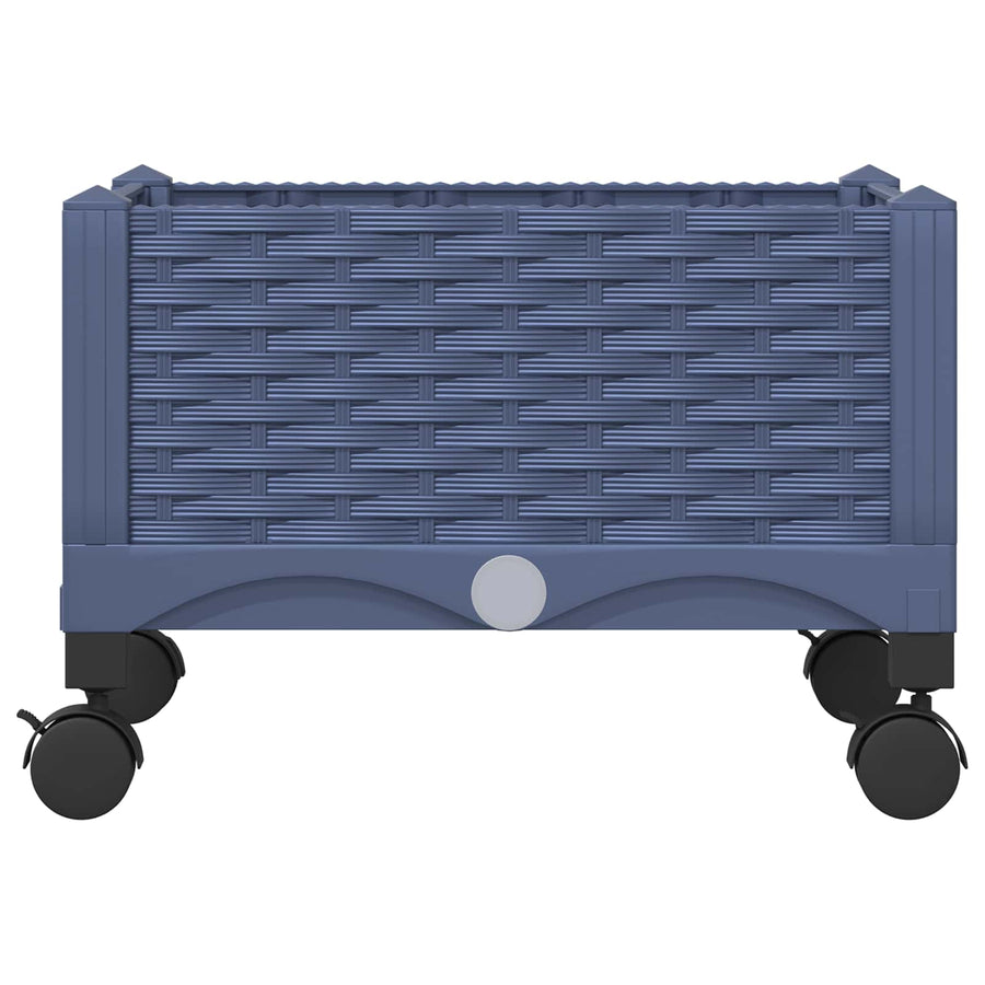 Tuinschaal met wielen Blauw Grijs 40 x 40 x 33 cm PP