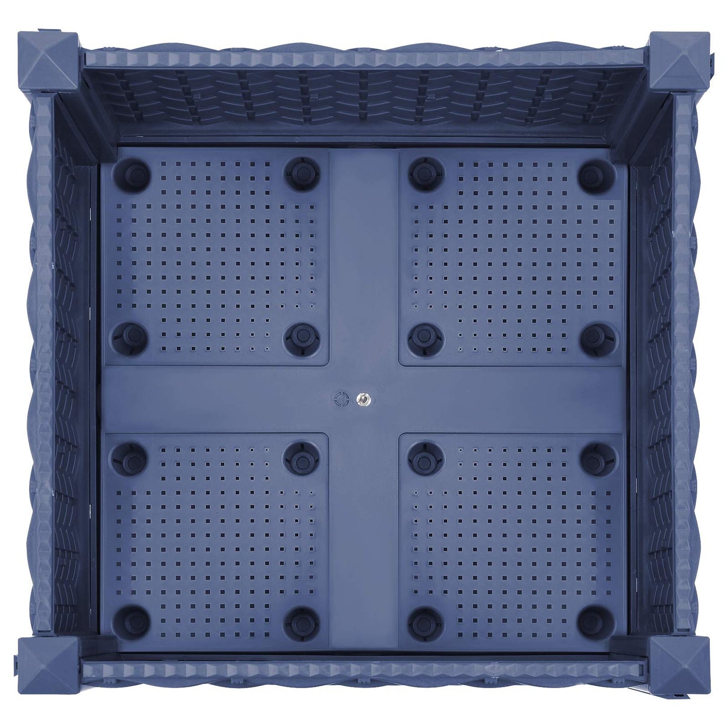 Tuinschaal met wielen Blauw Grijs 40 x 40 x 33 cm PP