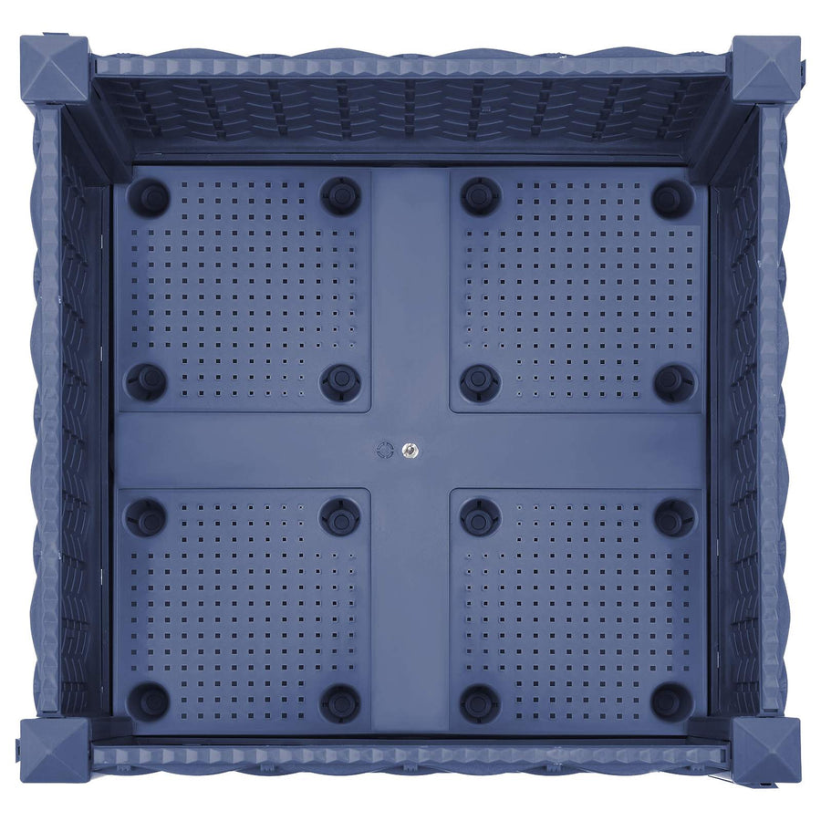 Tuinschaal met wielen Blauw Grijs 40 x 40 x 33 cm PP