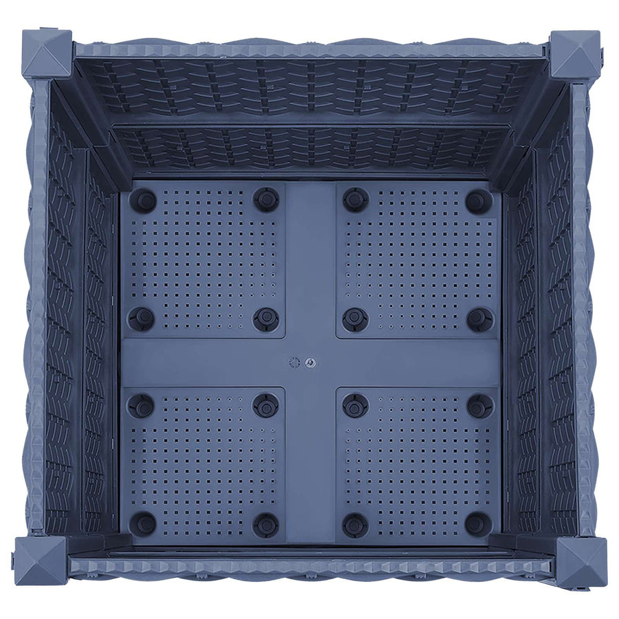 Tuinschaal met wielen Blauw Grijs 40 x 40 x 48 cm PP