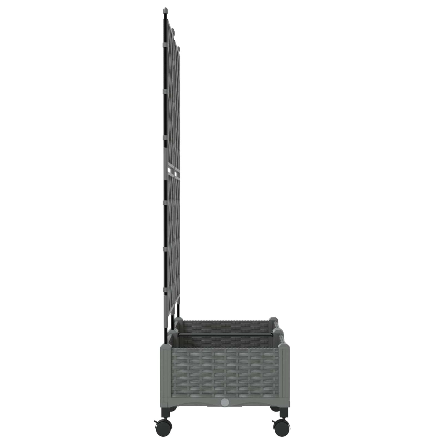 Tuinplantbak Met Schutting En Wielen 2 St Pp 80 x 40 x 125,5 cm