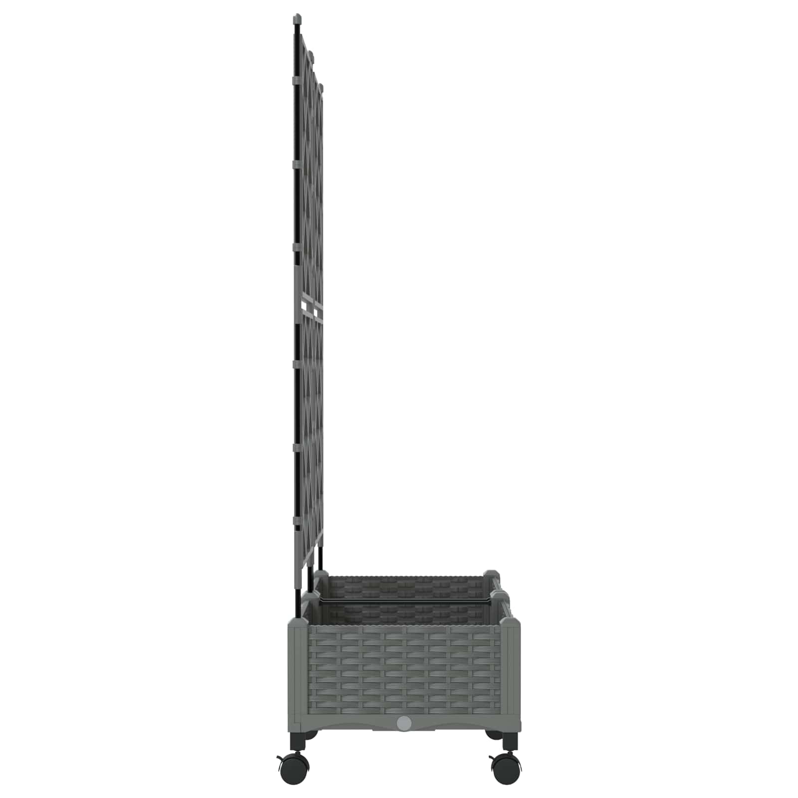 Tuinplantbak Met Schutting En Wielen 2 St Pp 80 x 40 x 125,5 cm