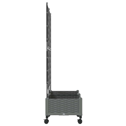 Tuinplantbak Met Schutting En Wielen 2 St Pp 80 x 40 x 125,5 cm