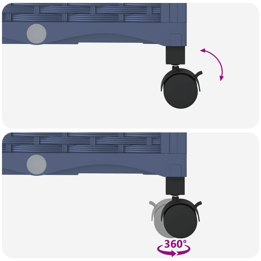 Tuinplantbak Met Schutting En Wielen 2 St Pp 80 x 40 x 143 cm