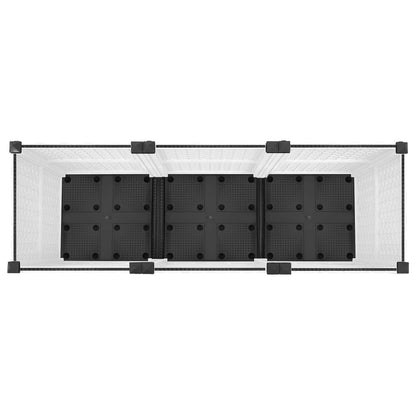 Tuinschaal met wielen Wit 120 x 40 x 48 cm PP