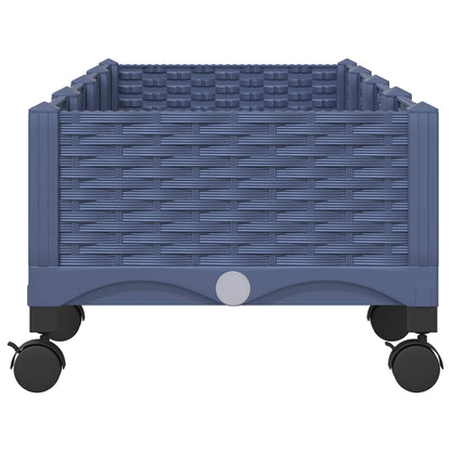 Tuinschaal met wielen Blauw Grijs 160 x 40 x 33 cm PP