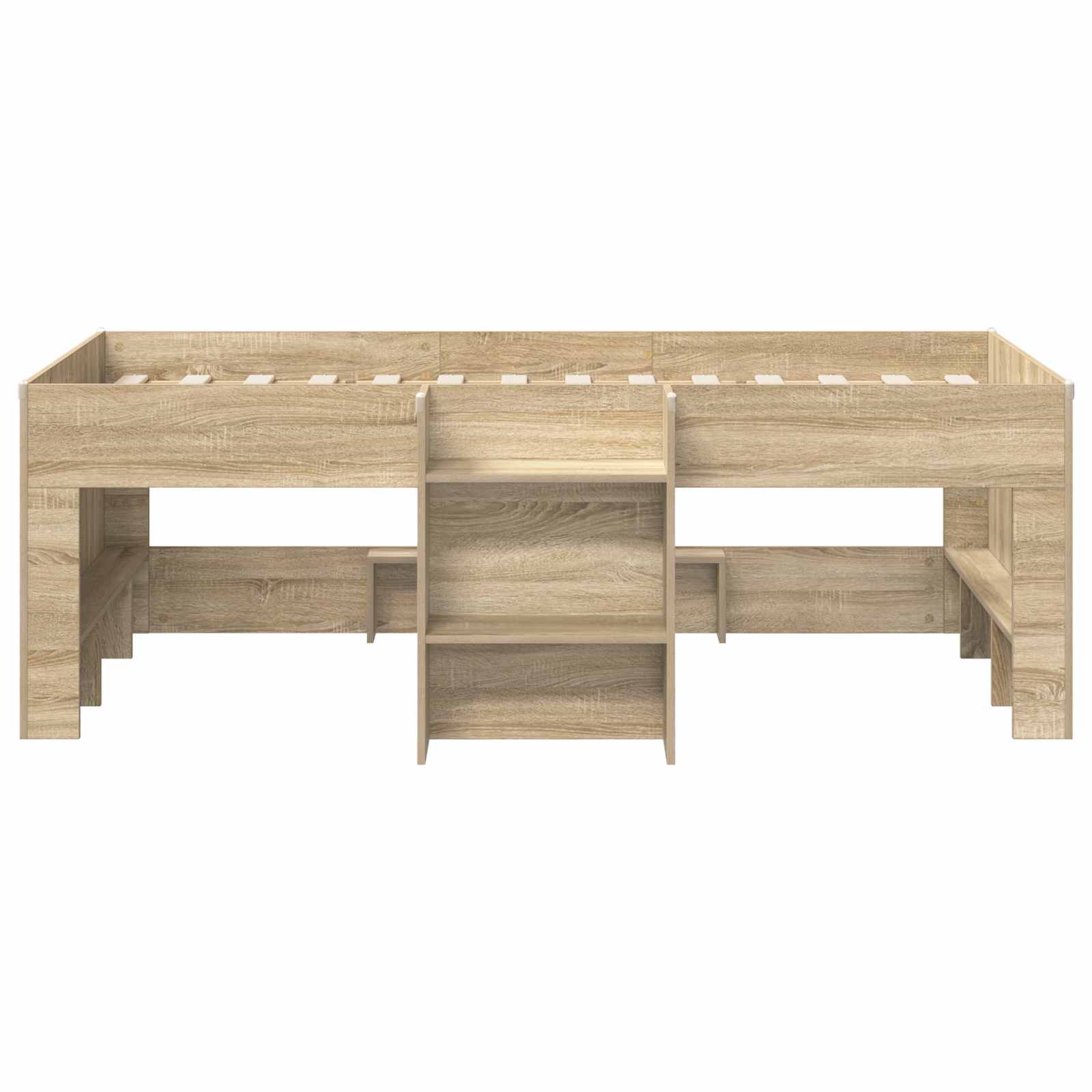 Kinderloftbed met ladder Sonoma 90 x 200 cm Geconstrueerd hout