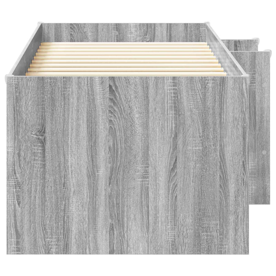Kinder Hoogslaper 2 pcs Grijs Sonoma 90 x 200 cm Bewerkt hout