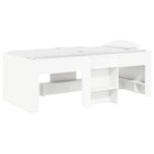 Kids High Sleeper Bed 2 pcs White 98.5 x 200 cm Engineered Wood