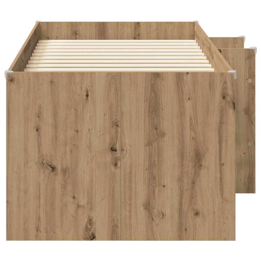 Kinder Hoogslaper 2 pcs Artisanaal eiken 98.5 x 200 cm