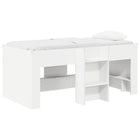 Kids High Sleeper Bed 2 pcs White 163 x 101.1 x 68.5 cm Engineered wood