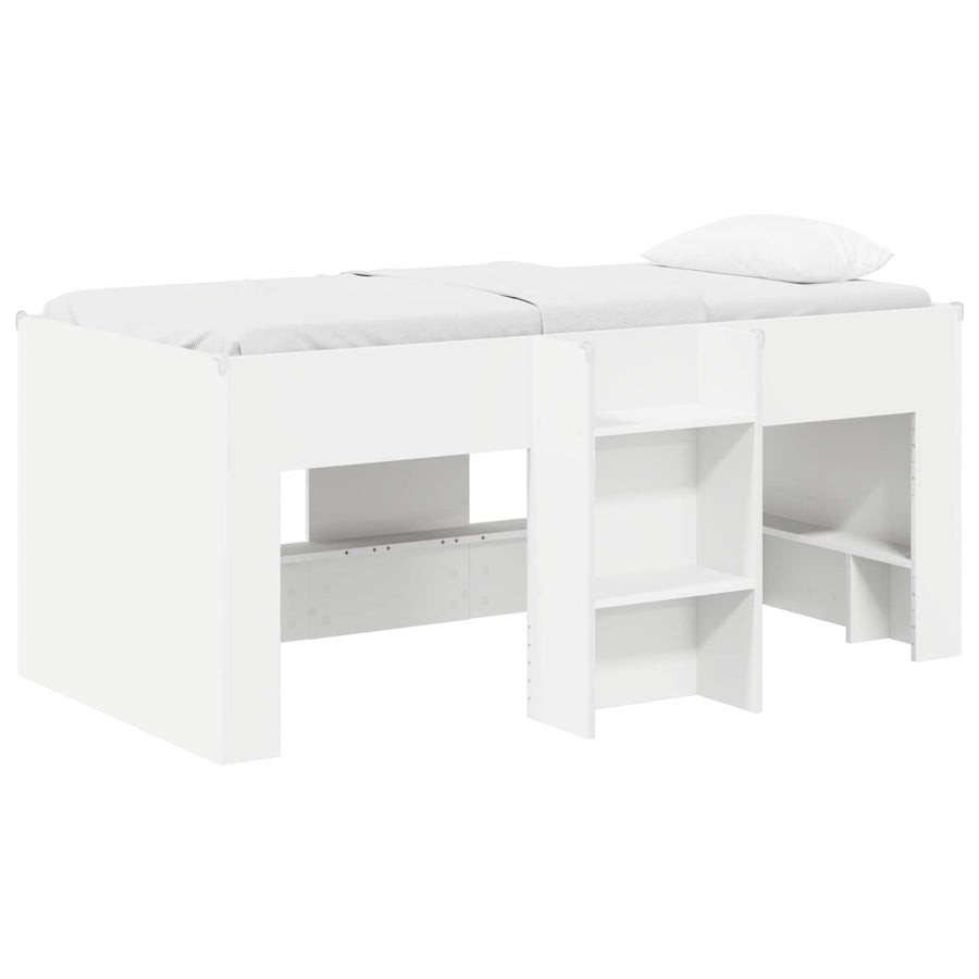 Kinder Hoogslaper 2 pcs Wit 163 x 101,1 x 68,5 cm Bewerkt hout