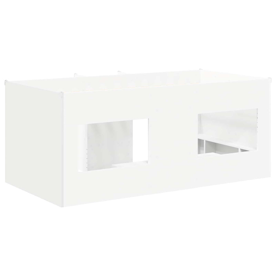 Kinder Hoogslaper 2 pcs Wit 163 x 101,1 x 68,5 cm Bewerkt hout