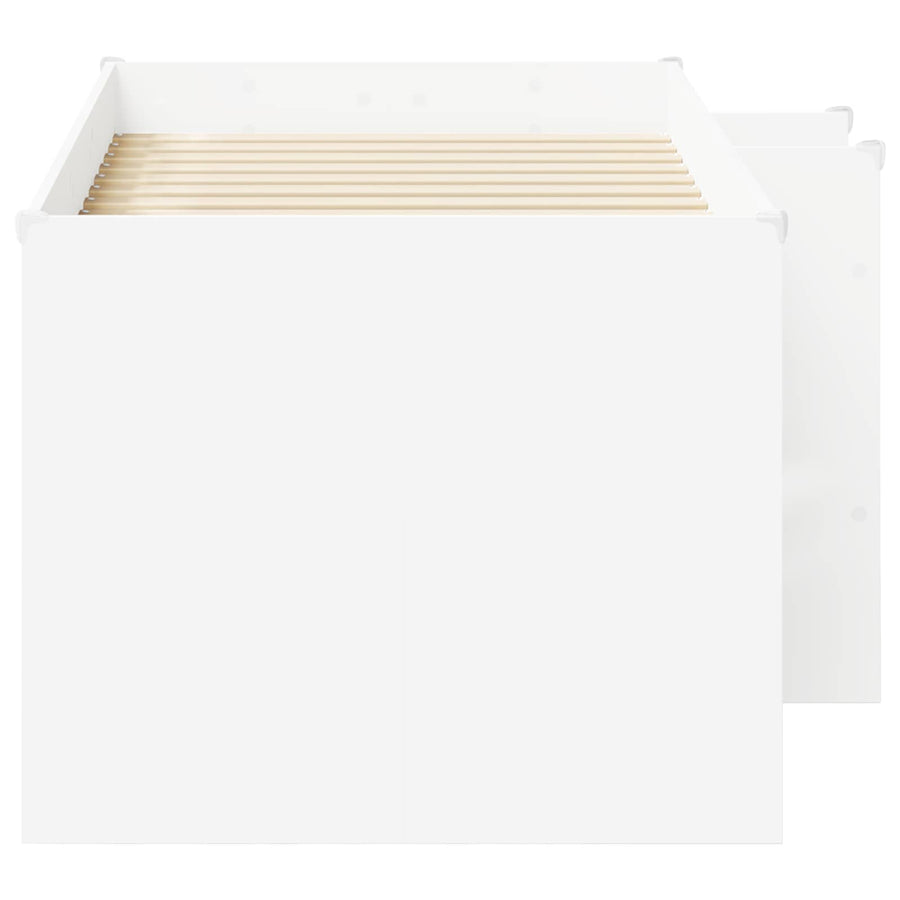 Kinder Hoogslaper 2 pcs Wit 163 x 101,1 x 68,5 cm Bewerkt hout