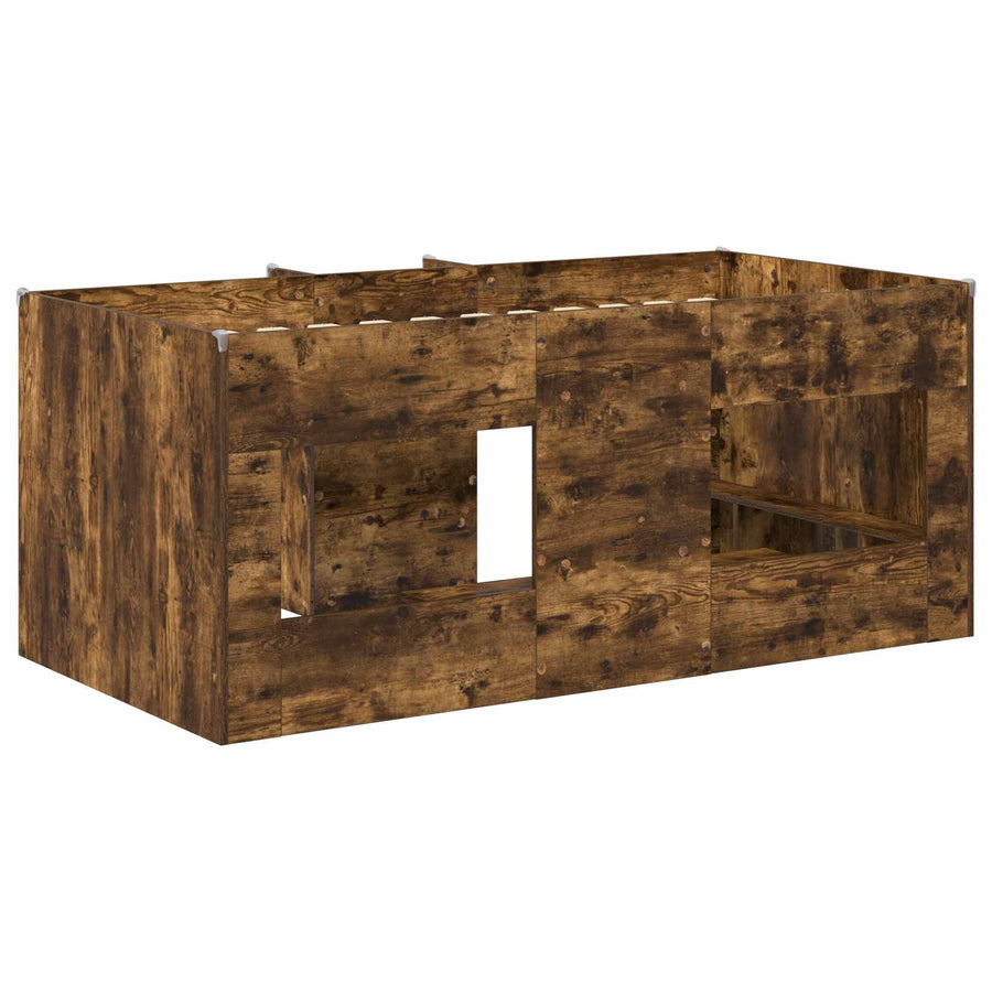 Kinder Hoogslaper 2 pcs Gerookt eiken 163 x 101,1 x 68,5 cm