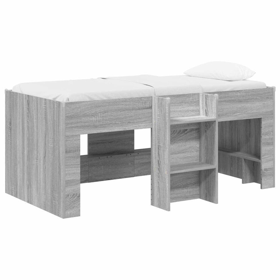 Kinder Hoogslaper 2 pcs Grijs Sonoma 163 x 101,1 x 68,5 cm