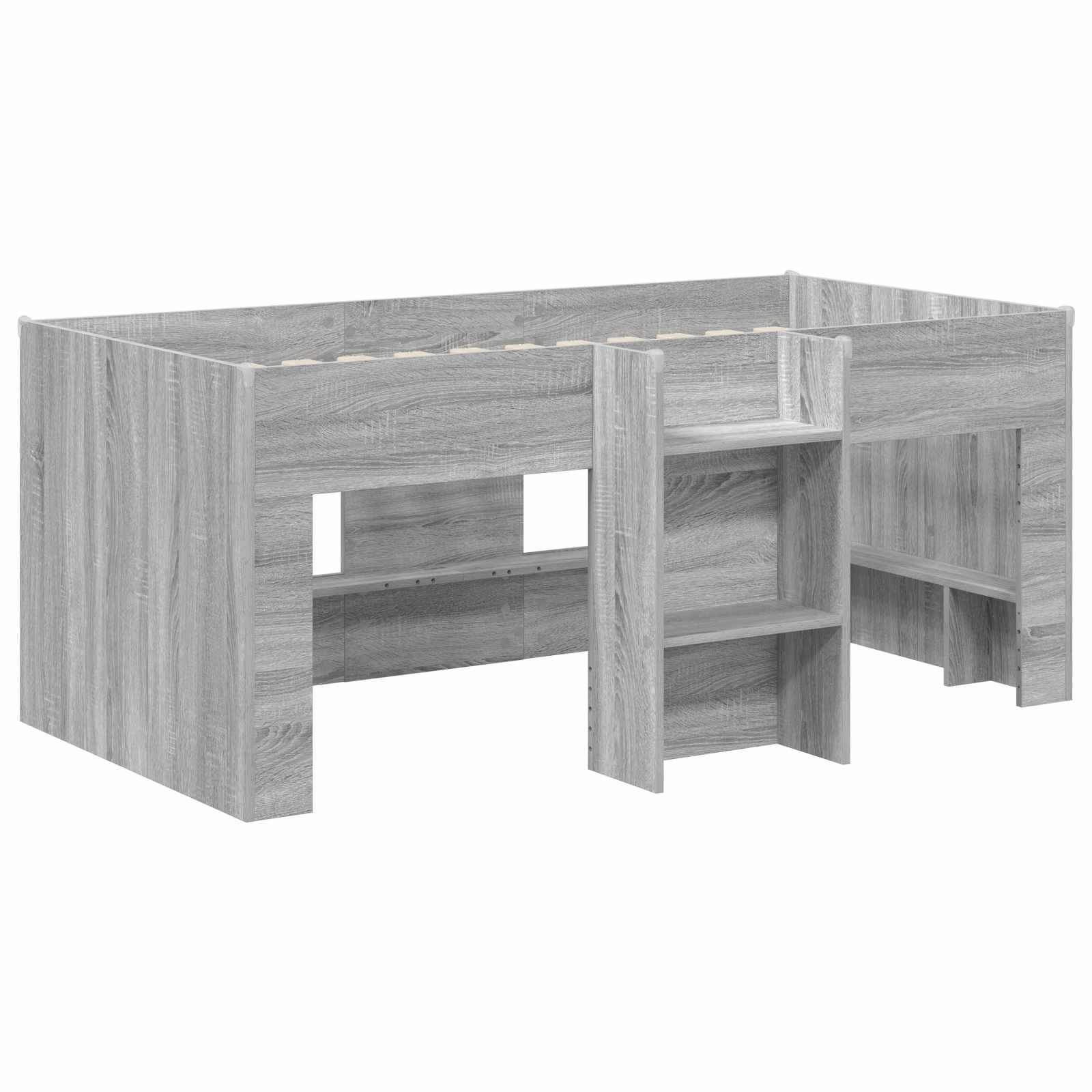 Kinder Hoogslaper 2 pcs Grijs Sonoma 163 x 101,1 x 68,5 cm