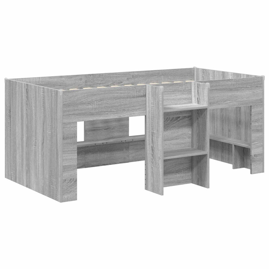 Kinder Hoogslaper 2 pcs Grijs Sonoma 163 x 101,1 x 68,5 cm