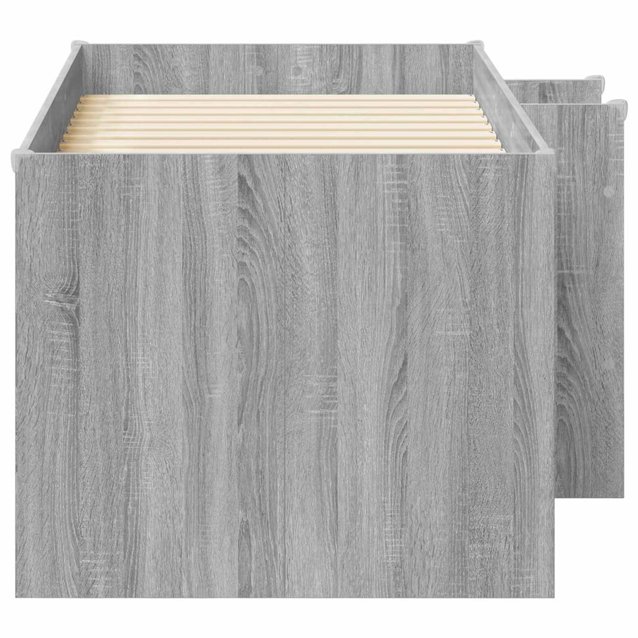 Kinder Hoogslaper 2 pcs Grijs Sonoma 163 x 101,1 x 68,5 cm