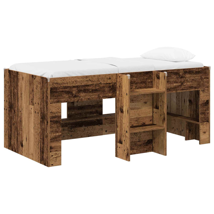 Kinder Hoogslaper 2 pcs Oud hout 163 x 101,1 x 68,5 cm