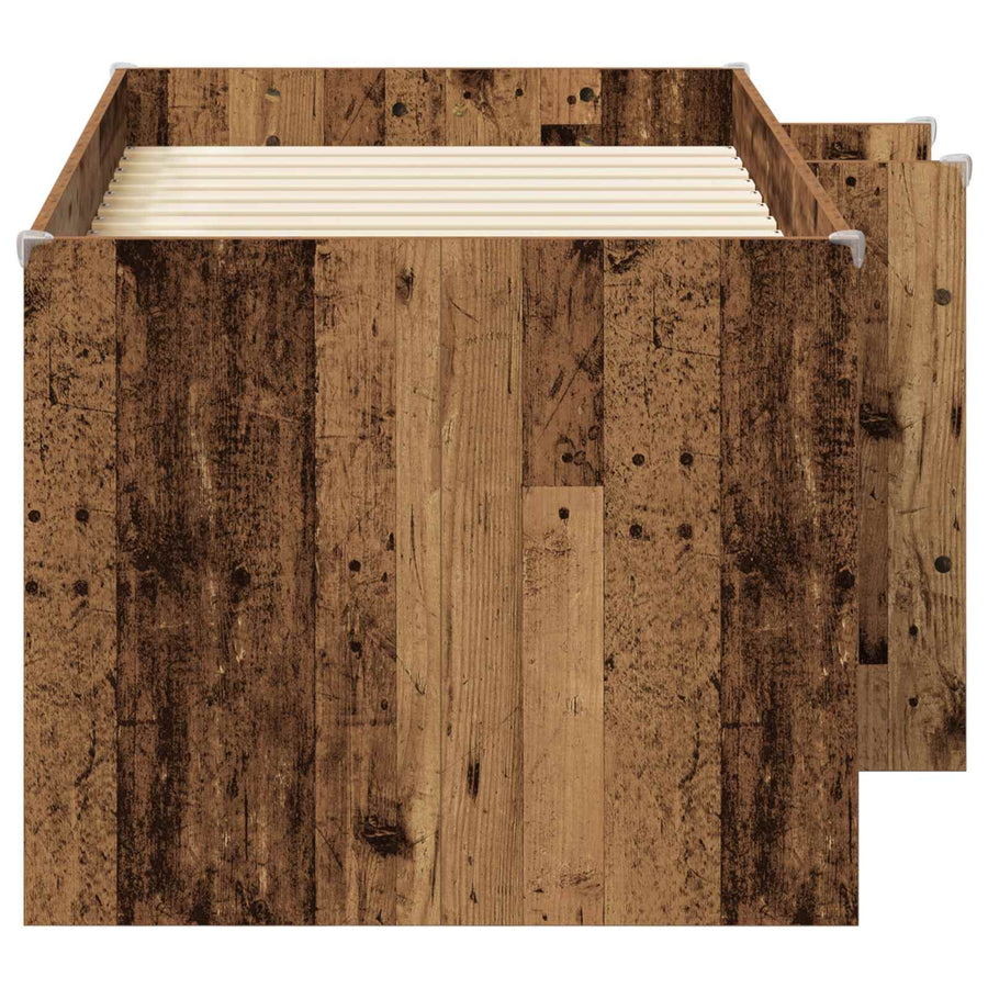 Kinder Hoogslaper 2 pcs Oud hout 163 x 101,1 x 68,5 cm