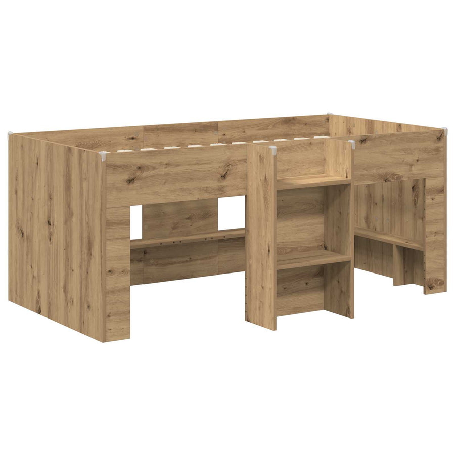 Kinder Hoogslaper 2 pcs Artisanaal eiken 163 x 101,1 x 68,5 cm