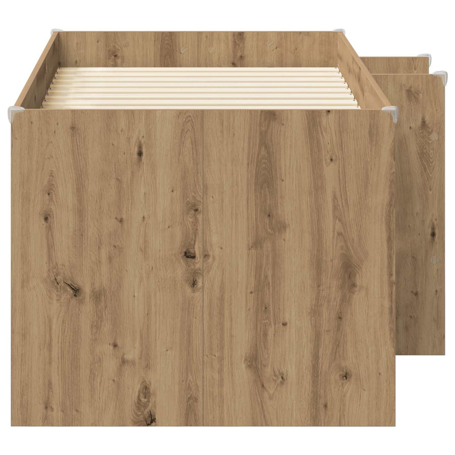 Kinder Hoogslaper 2 pcs Artisanaal eiken 163 x 101,1 x 68,5 cm
