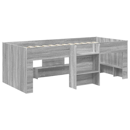 Kinder Hoogslaper 2 pcs Grijs Sonoma 90 x 190 cm Bewerkt hout