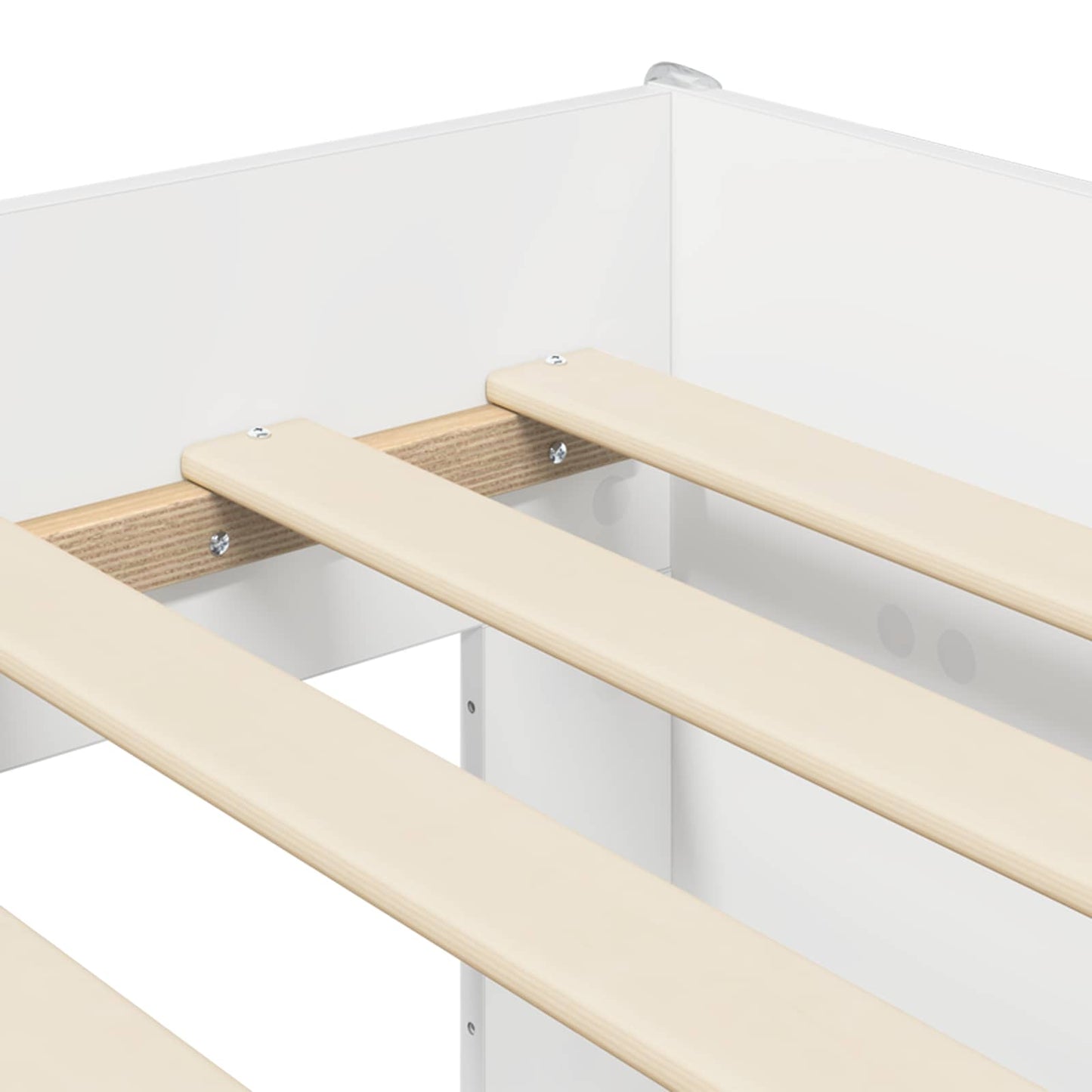 Kinder Hoogslaper 2 pcs Wit 193 x 96,1 x 68,5 cm Bewerkt hout