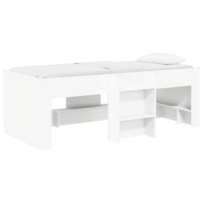 Kinder Hoogslaper 2 pcs Wit 193 x 96,1 x 68,5 cm Bewerkt hout