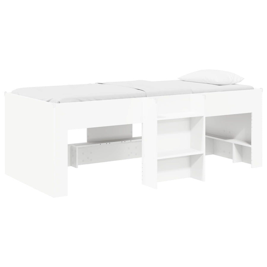 Kinder Hoogslaper 2 pcs Wit 193 x 96,1 x 68,5 cm Bewerkt hout