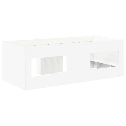 Kinder Hoogslaper 2 pcs Wit 193 x 96,1 x 68,5 cm Bewerkt hout