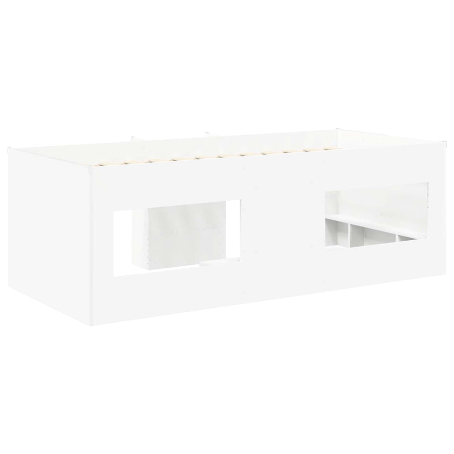 Kinder Hoogslaper 2 pcs Wit 193 x 96,1 x 68,5 cm Bewerkt hout