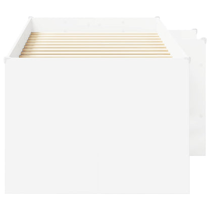 Kinder Hoogslaper 2 pcs Wit 193 x 96,1 x 68,5 cm Bewerkt hout