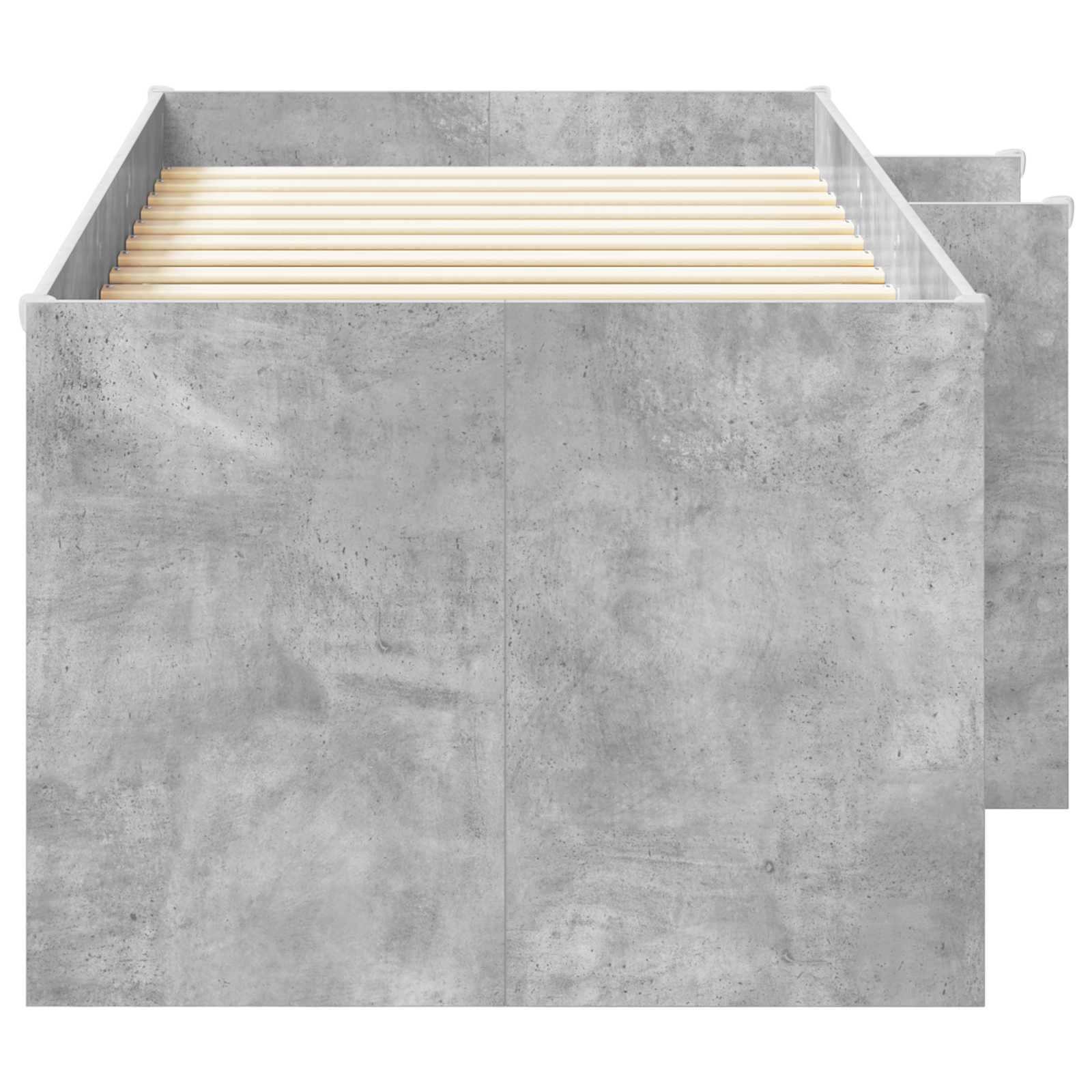 Kinder Hoogslaper 2 pcs Beton 193 x 96,1 x 68,5 cm Bewerkt hout