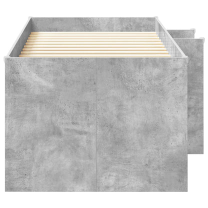 Kinder Hoogslaper 2 pcs Beton 193 x 96,1 x 68,5 cm Bewerkt hout