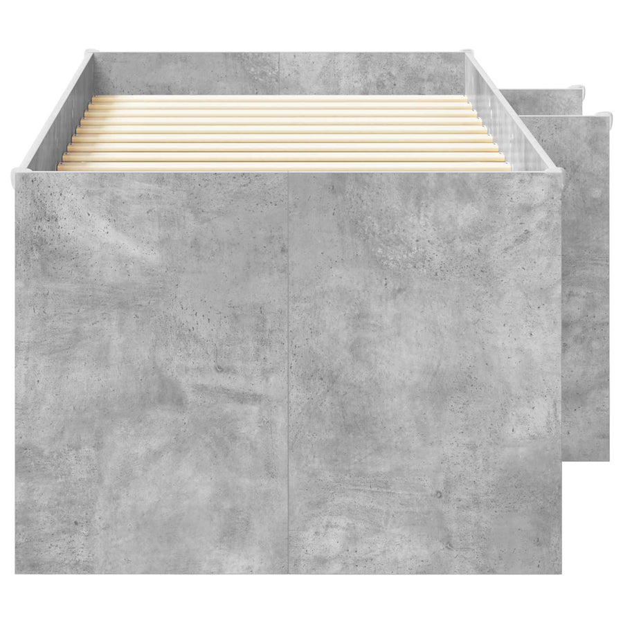 Kinder Hoogslaper 2 pcs Beton 193 x 96,1 x 68,5 cm Bewerkt hout