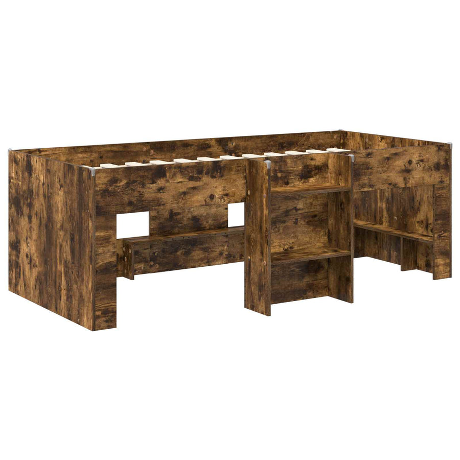 Kinder Hoogslaper 2 pcs Gerookt eiken 193 x 96,1 x 68,5 cm