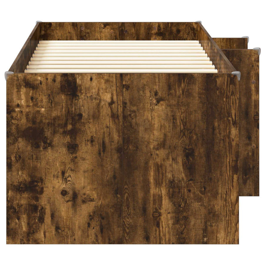 Kinder Hoogslaper 2 pcs Gerookt eiken 193 x 96,1 x 68,5 cm