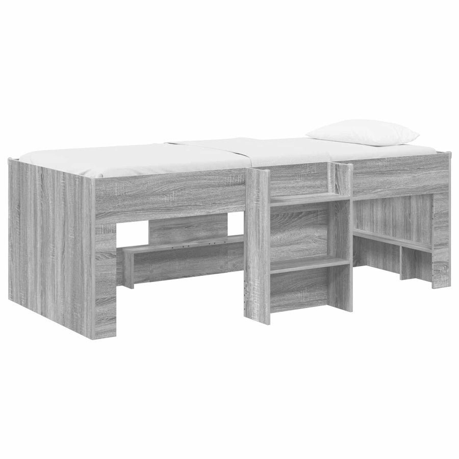 Kinder Hoogslaper 2 pcs Grijs Sonoma 193 x 96,1 x 68,5 cm