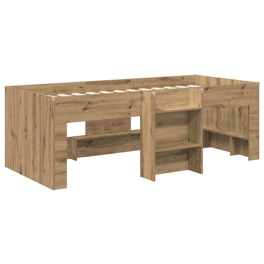 Kinder Hoogslaper 2 pcs Artisanaal eiken 193 x 96,1 x 68,5 cm