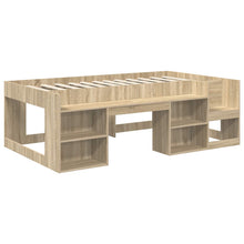 Jeugd bedframe met opbergruimte Sonoma Eiken 90 x 200 cm